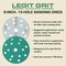 Legit Grit 6 inch Sand paper Disc, 15-Hole, 60 Grit, 100PK LG6-1560-100 - alternate 2
